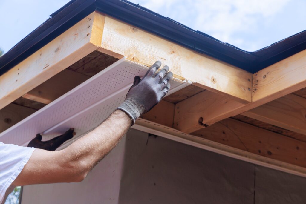 an installation of Soffit